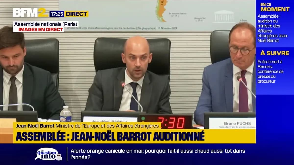 Dialogue franc avec l'Algérie : les annonces du ministre Jean-Noël Barrot