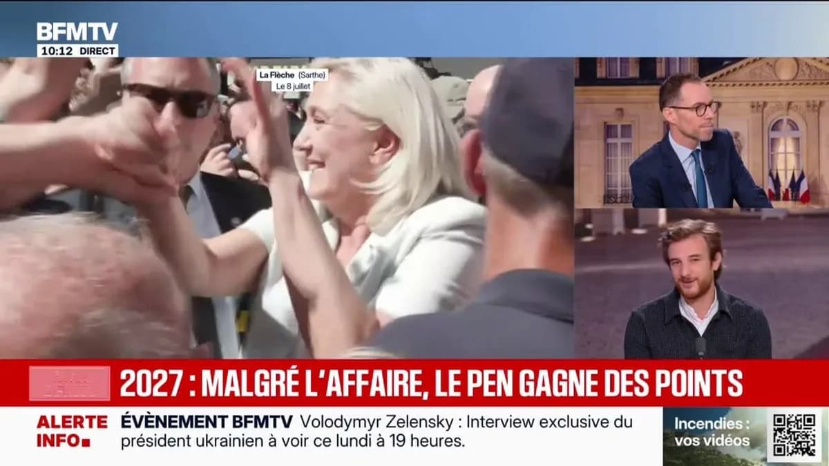 Présidentielle 2027 : Marine Le Pen en tête selon un sondage Elabe