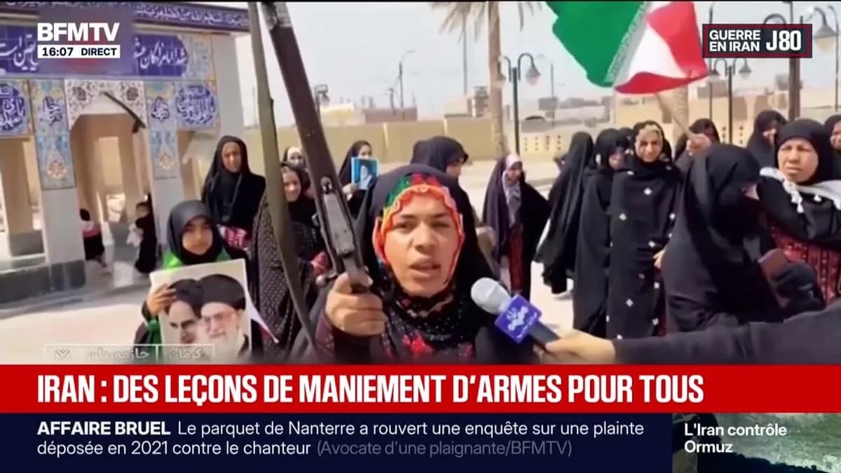 L'Iran diffuse des images d'enfants et civils armés en pleine guerre au Moyen-Orient