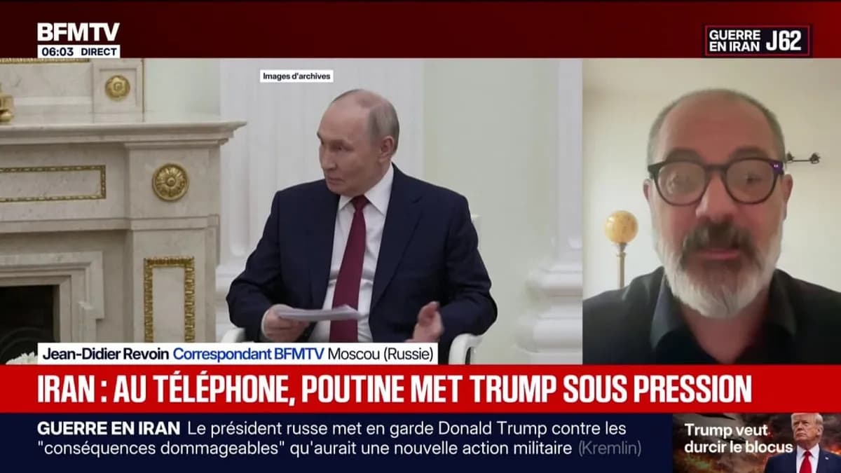Échange téléphonique entre Vladimir Poutine et Donald Trump sur les crises en Iran et en Ukraine