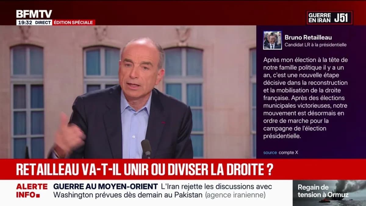 Bruno Retailleau choisi candidat unique LR pour la présidentielle de 2027