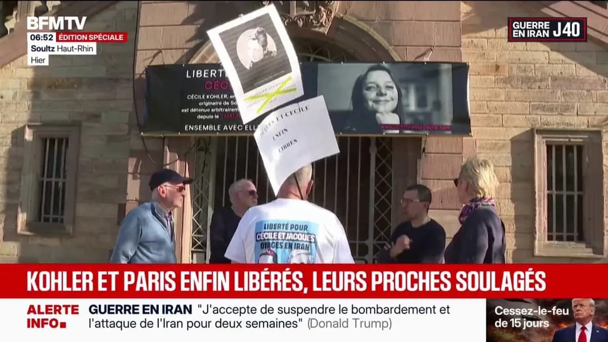 Libération de Cécile Kohler et Jacques Paris : émotion et retour en France après 3 ans en Iran
