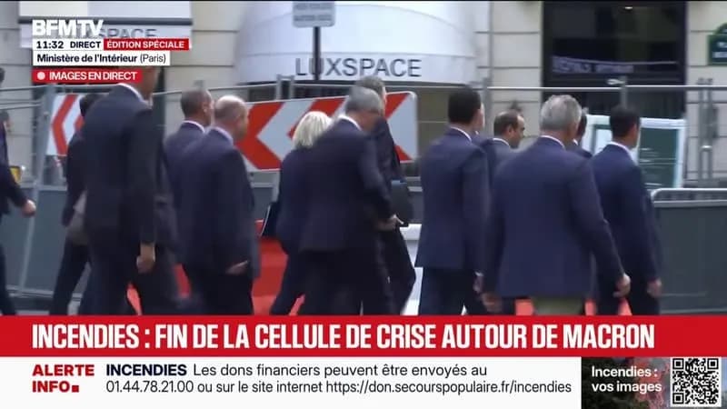 Incendies en France : la cellule de crise présidée par Emmanuel Macron