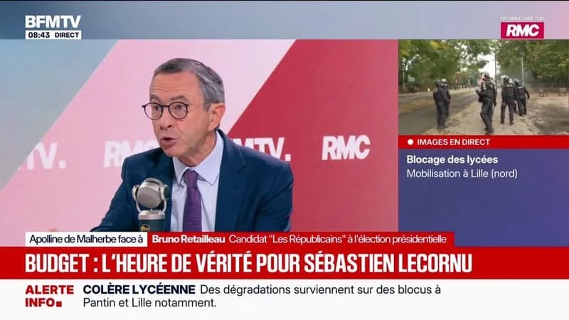 Bruno Retailleau (LR) réclame l'usage d'ordonnances pour faire passer le budget