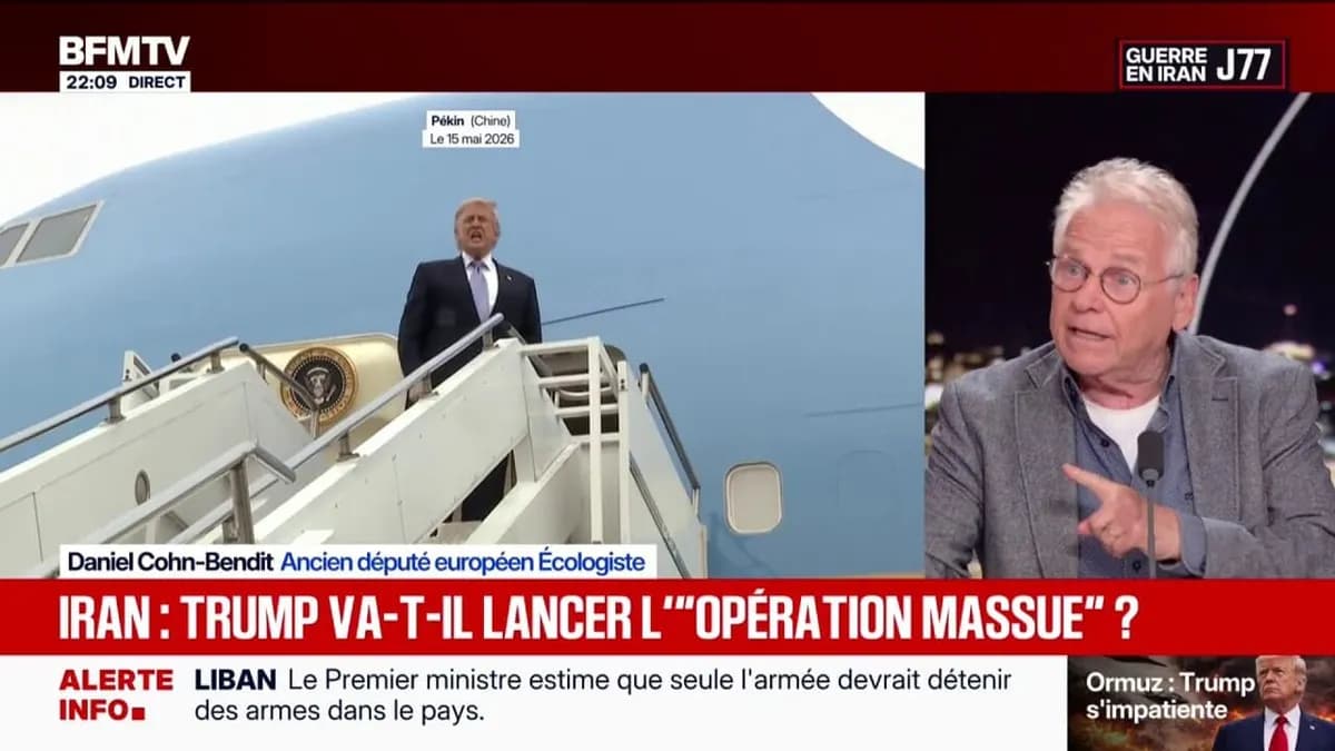 Daniel Cohn-Bendit critique la crédibilité de Donald Trump sur le dossier iranien après sa visite en Chine
