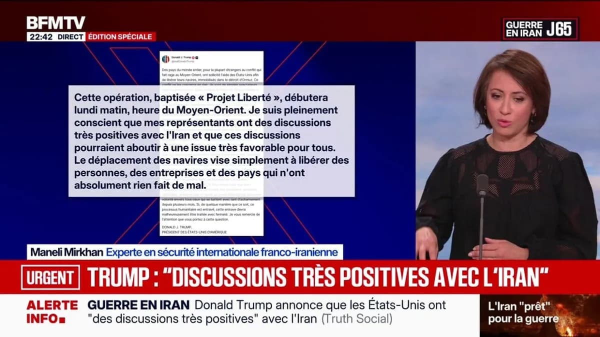 Donald Trump évoque des discussions positives avec l'Iran sur un plan de paix en 2026
