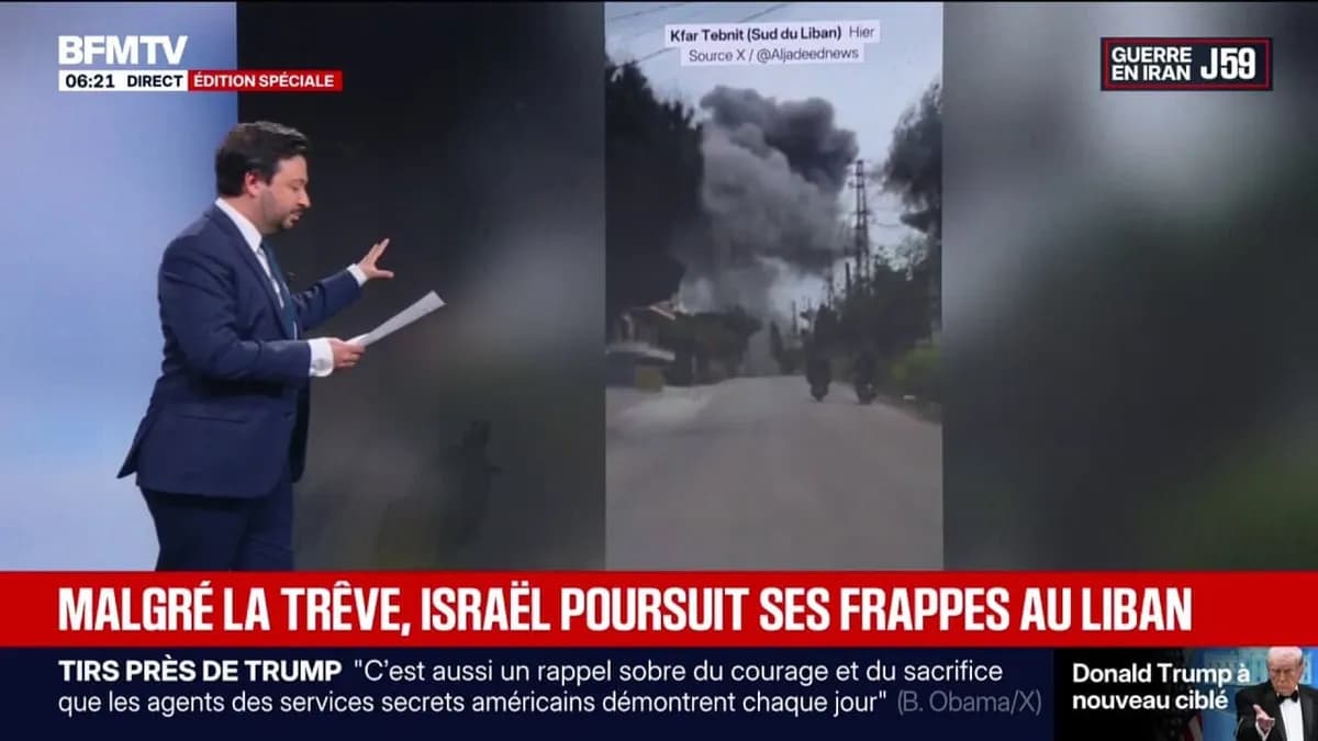 Conflit au Moyen-Orient : Israël maintient ses frappes au Liban malgré la trêve
