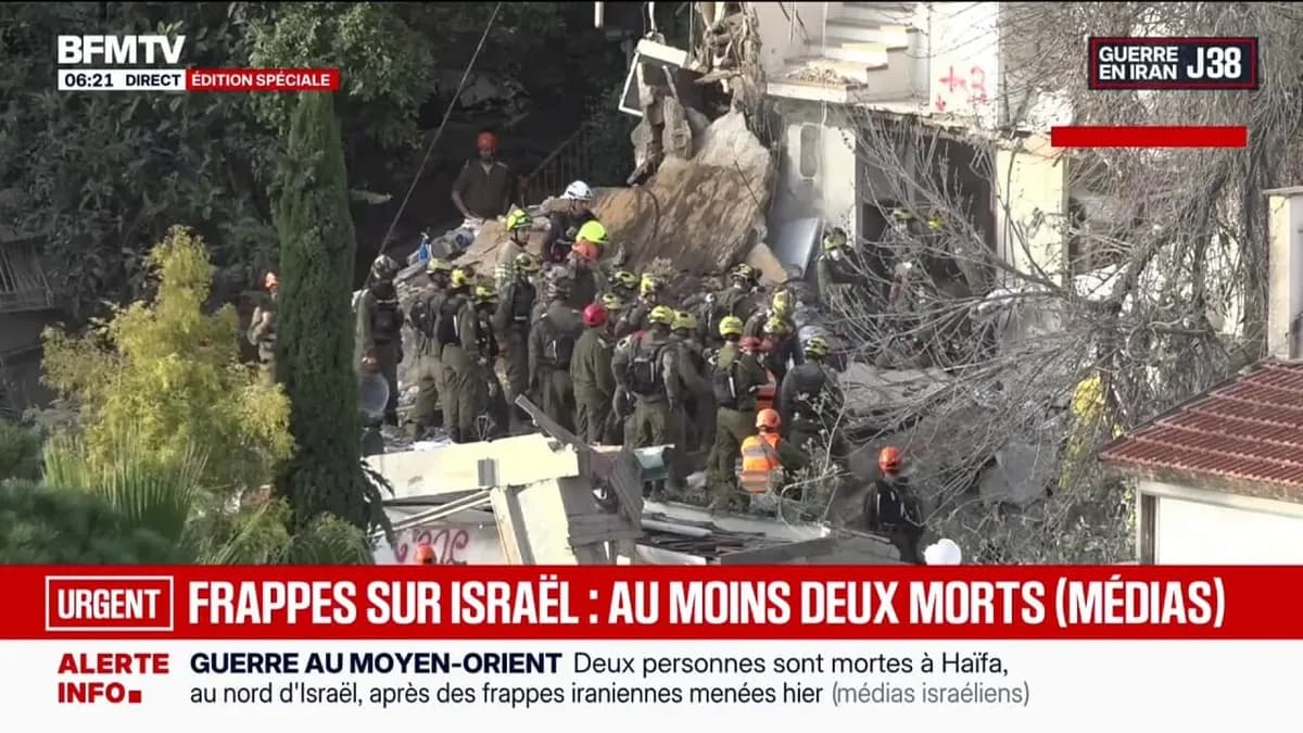 Conflit au Moyen-Orient : frappes iraniennes meurtrières à Haïfa et attaques au Koweït et aux Émirats