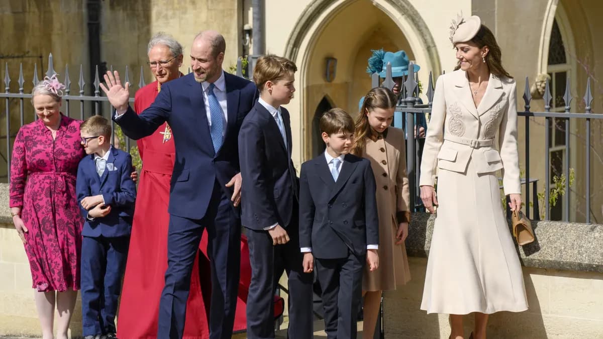 La famille royale britannique réunie à la messe de Pâques malgré l'absence d'Andrew